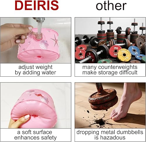 Miniatura 2 de Water Filled Dumbbells Set for Women Travel Weights Adjustable