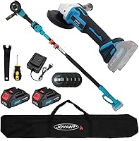 Vista 1 de Amoladora angular telescópica inalámbrica de 20 V máx. 2 baterías de 4 Ah y cargador 2 en 1 amoladora de poste inalámbrica y cepillo de alambre