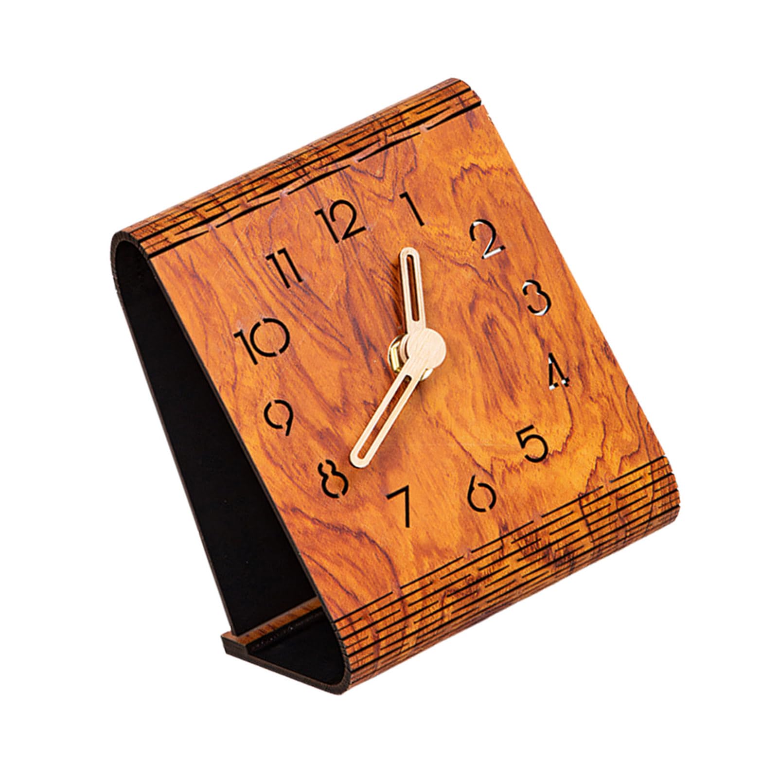 Hsyzygian Bedside Clock Analog Battery Operated for Shelf Bedroom Decor Ecorative Analog Clocks for Living Room Bedroom Decors