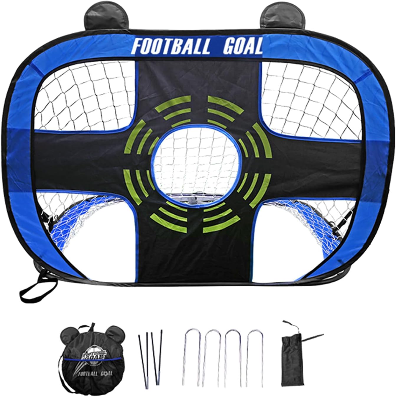 Direct Current Transport Soccer Training Goal Including 5 Practice Districts Quick Assembly Four Hundred Every Age Category University Cloth Pliable Soccer Net