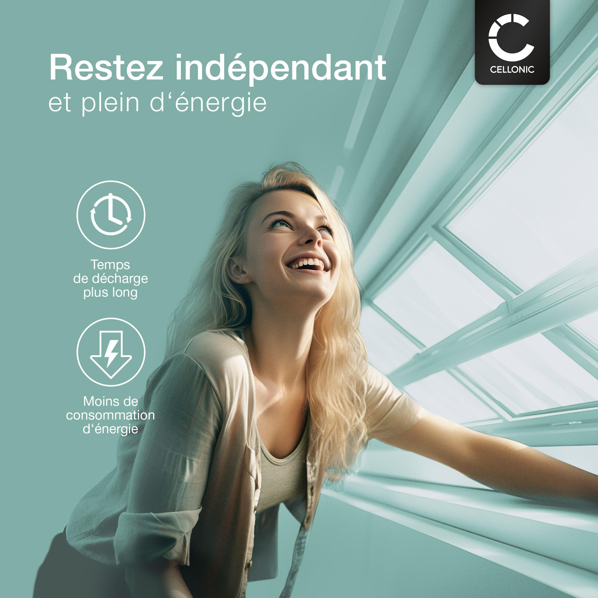 CELLONIC 1x Batterie pour Domotique/Smart Home Compatible avec Velux SSL 946933, Solar Shutter Motor, 946933 - (2000mAh, 10.8V)