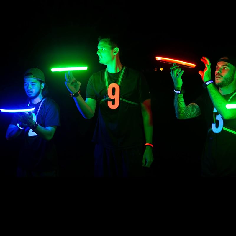 TOSY LED repülő korong 108 RGB világítással, vízálló, USB töltős, kültéri játék