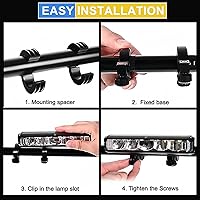 Vista 6 de Luces de bicicleta, 17 LED de 4000 lúmenes, luz de bicicleta con 4 modos, 10000 mAh USB recargable luz de bicicleta para bicicleta con pantalla