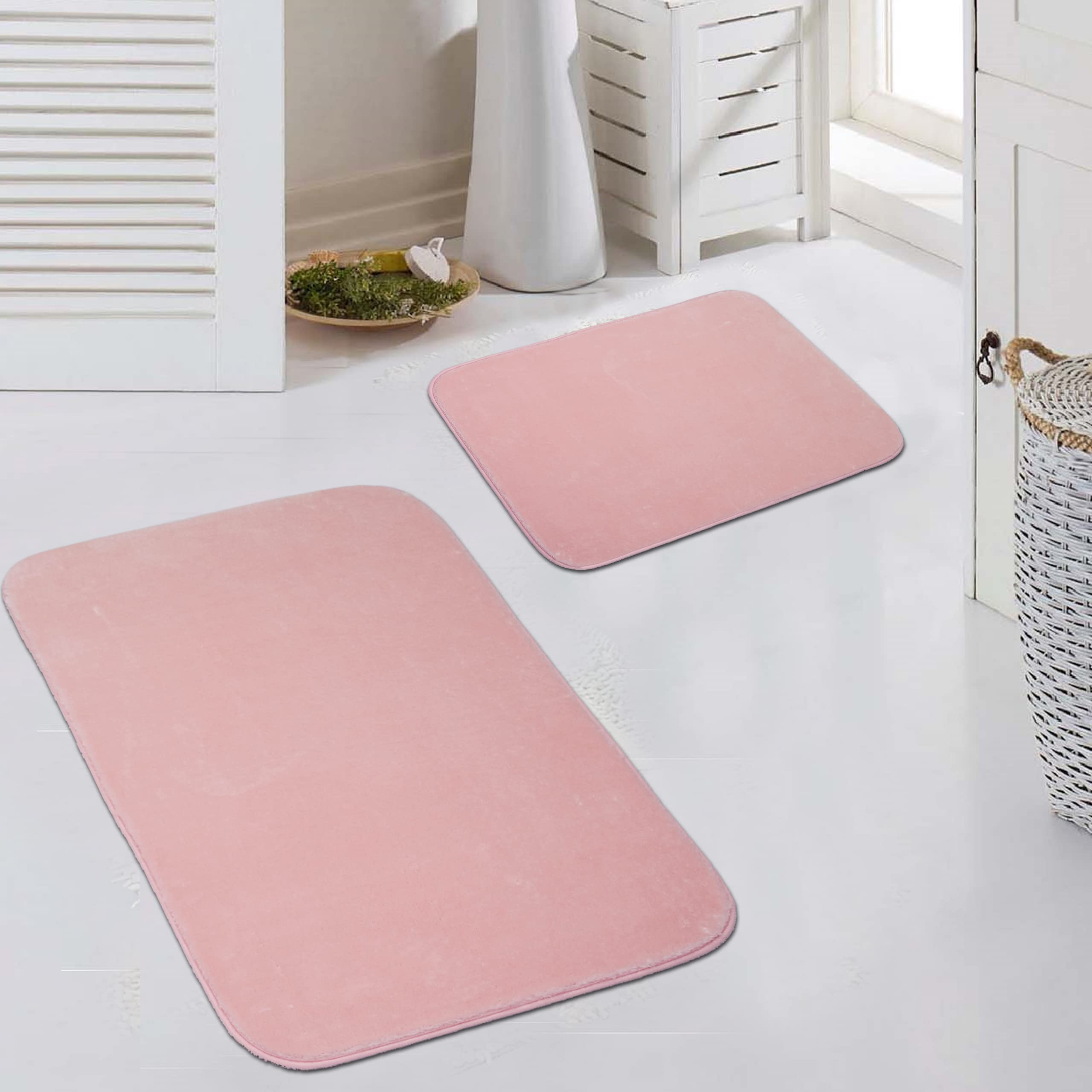 Badematte, Rutschfeste Badematten-Sets 3 Stück, Chenille 20
