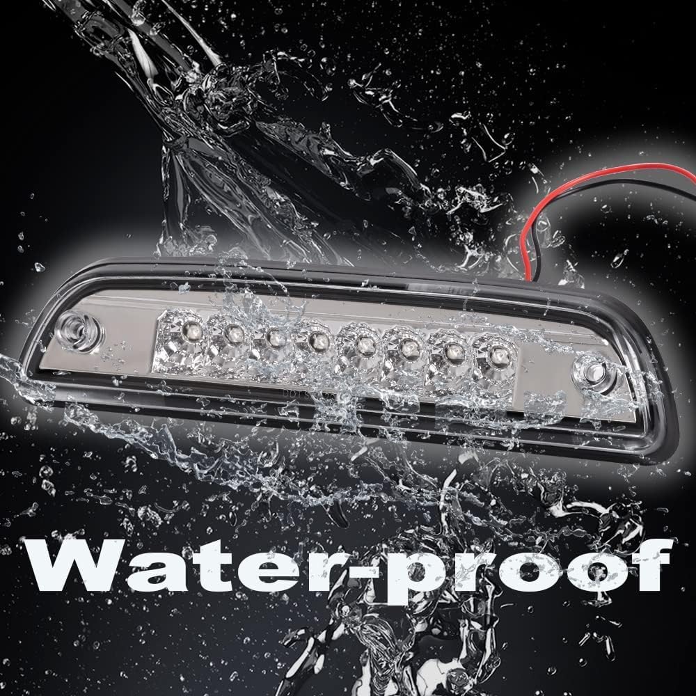 G-PLUS LED Rear 3rd Third Brake Light Compatible with Toyota Tacoma 1995-2017 High Mount Brake Light Clear Lens Chrome Housing 8157004030