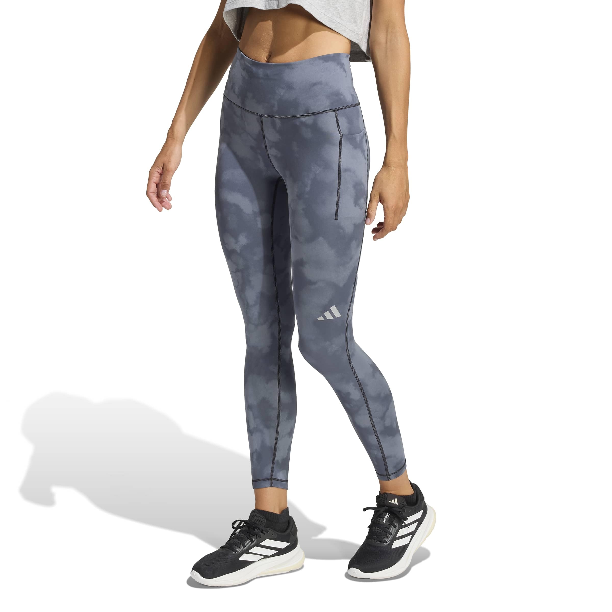 adidas dames ADI365 Climacool AOP Running 7/8 Leggings, black, XL