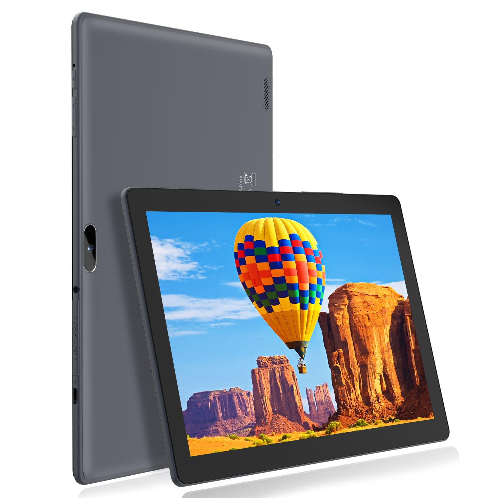 10 Inch Tablet, Android Tablet with 32GB Storage, 6000mAh Battery, HD IPS Display, Dual C…