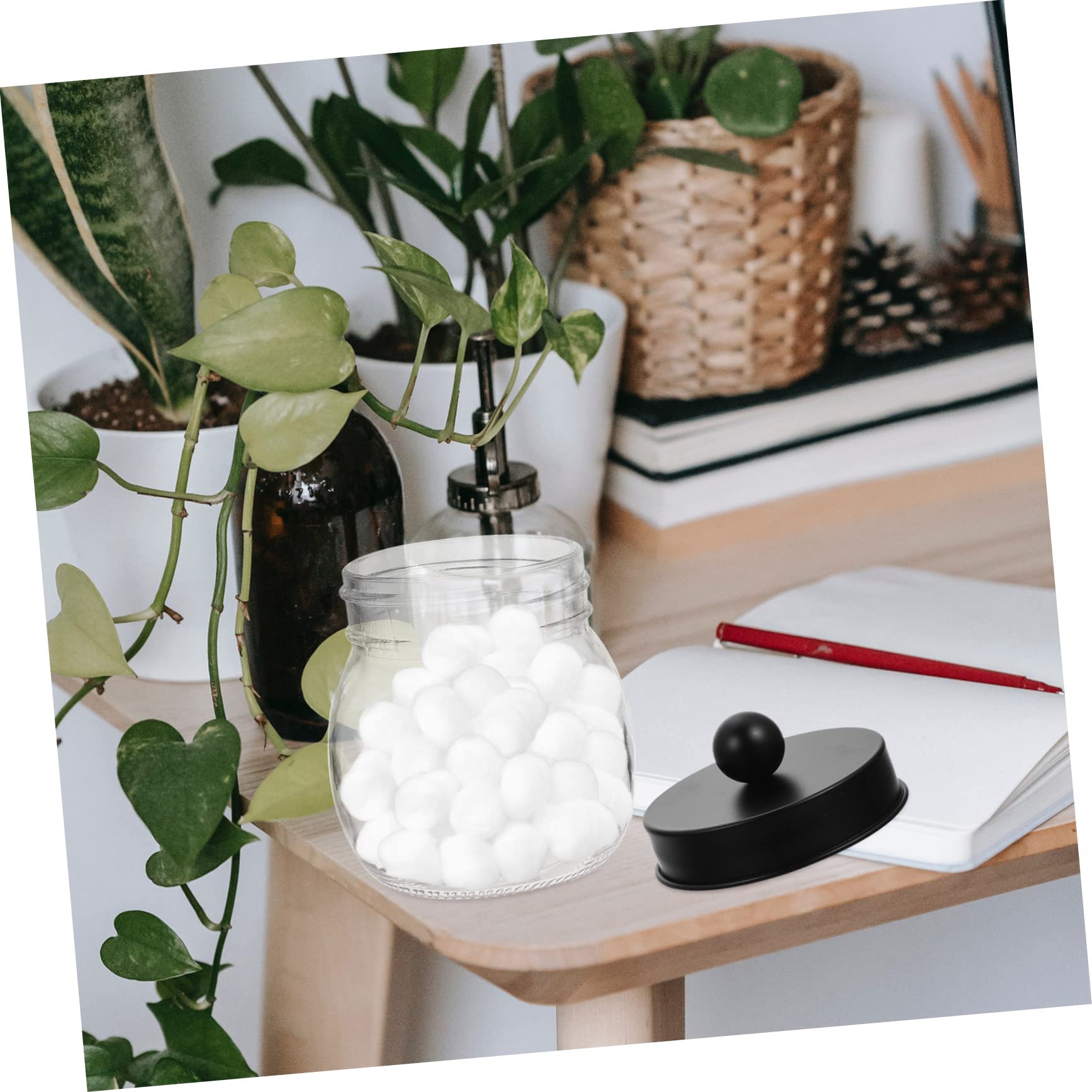 SHOWERORO 3stücke Vorratsdosen Mit Deckel Aufbewahrung Für Wattestäbchen Wattepads Und Baumwollbällchen Badezimmer Organizer Für Kosmetische Utensilien Und Accessoires