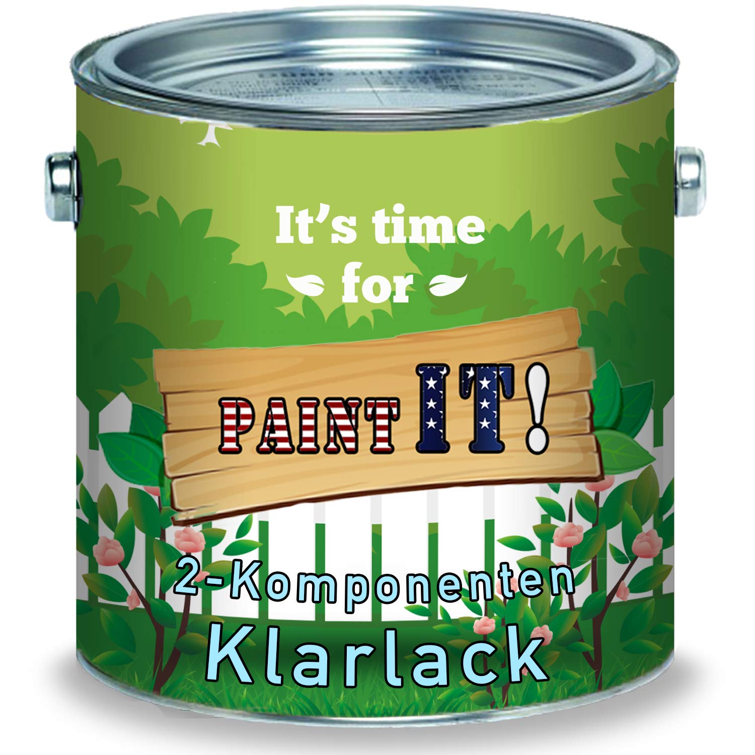 Paint IT! barniz transparente 2K de larga duración brillante incl. Endurecedor kit (2,5 L)