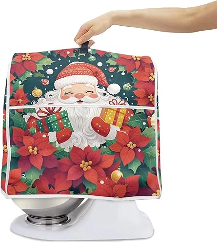 Vista 123 de Funda para batidora de Navidad para Kitchen Aid de 4.5 a 5 cuartos de galón, cubiertas antipolvo para electrodomésticos pequeños de hombre de Un