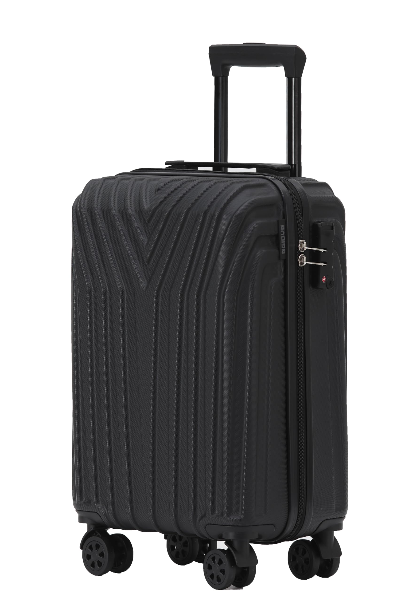 BEIBYE 3-teiliges Kofferset Hartschale, Reisekoffer mit TSA-Schloss, 4 Zwillingsrollen und Teleskopgriff, Erweiterbar bei Größe XL und L (M ohne Erweiterung), Trolley Koffer Set