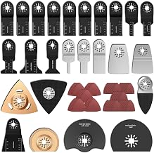 100 x multi-purpose tool universal saw blades, multi-function oscillating tool accessories, oscillating saw blade for Bosch Dewalt Makita cut corners of wood tiles nails (100 pieces)