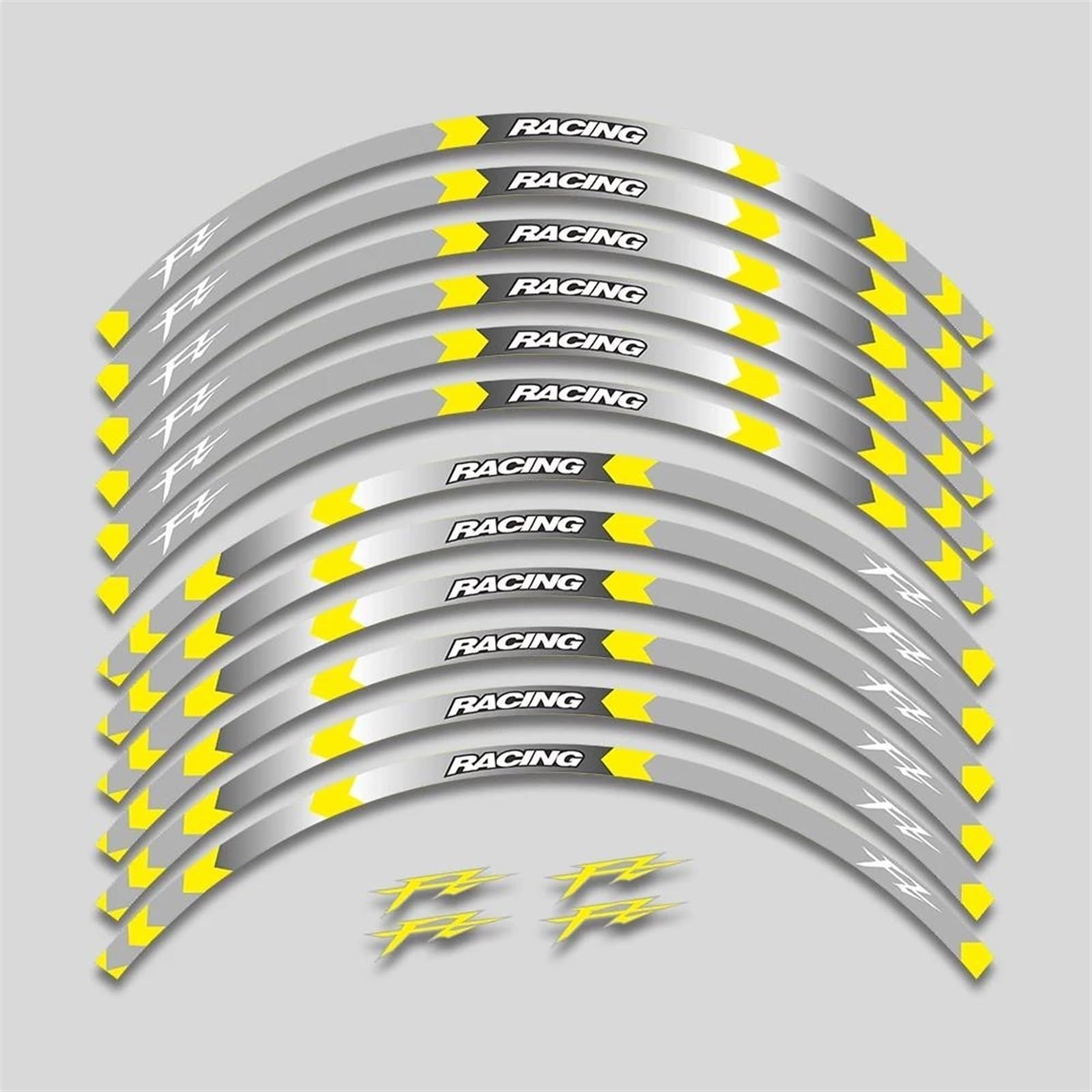 Stickers Motorcycle Wheel Stickers Reflective Decorative for FAZER FZ FZ1 FZ6 FZ07 FZ8 FZ09 FZ10 FZS1000(Style 4)