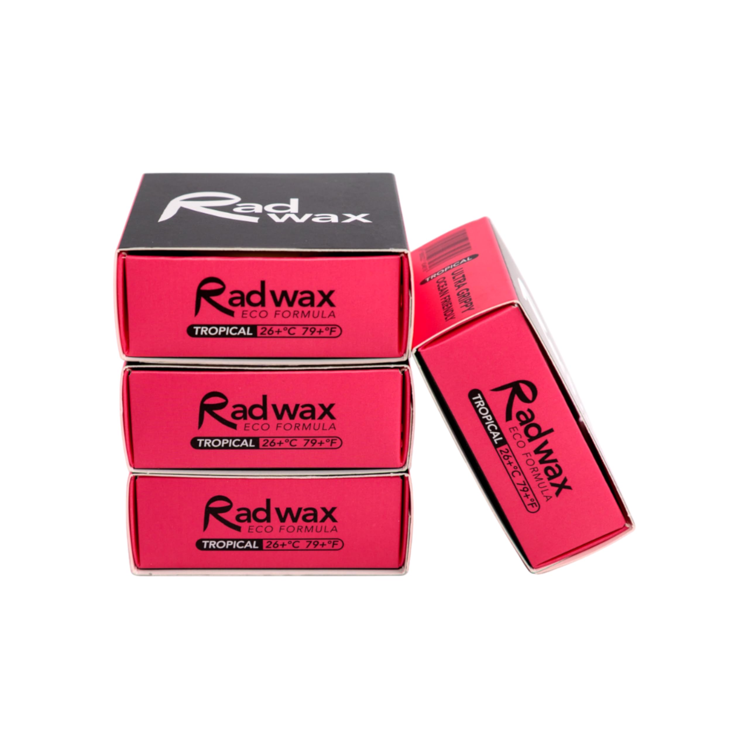 Rad Wax Eco Surf Wax (Tropical) - 4 x 100g Bars