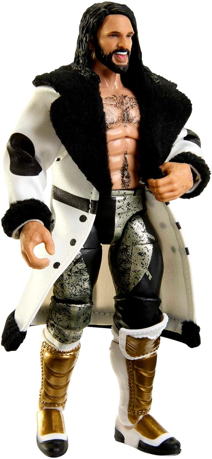 Mattel WWE Seth Rollins Elite Collection Action Figure, Deluxe Articulation & Life-like Detail with Iconic Accessories, 6-inch