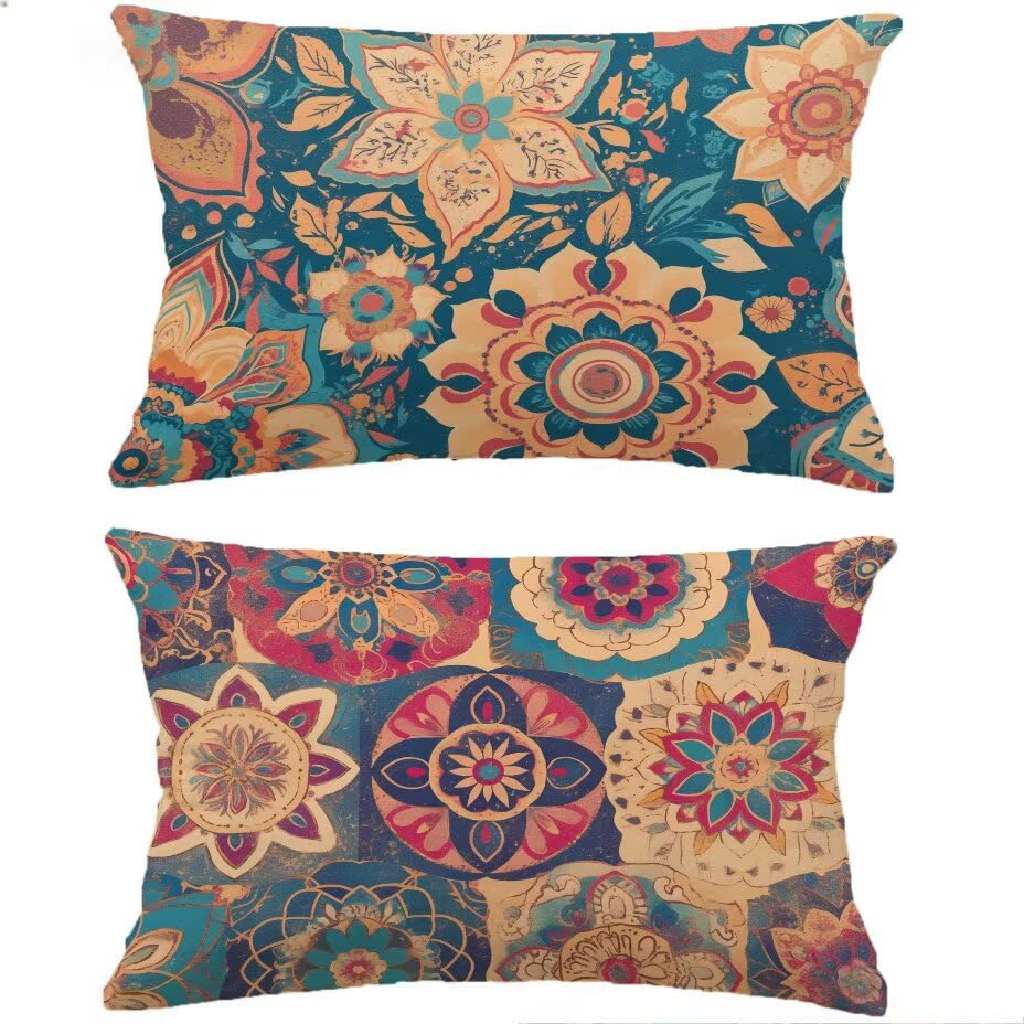 Housse de coussin extérieur 70x90 rectangulaire imperméable canapé rotin