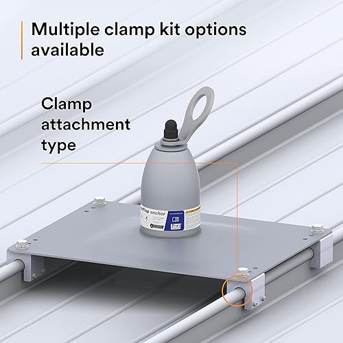 Miniatura 3 de 3M DBI-SALA 2100138 Anclaje de un solo punto para techos de costura vertical con anillo en D giratorio