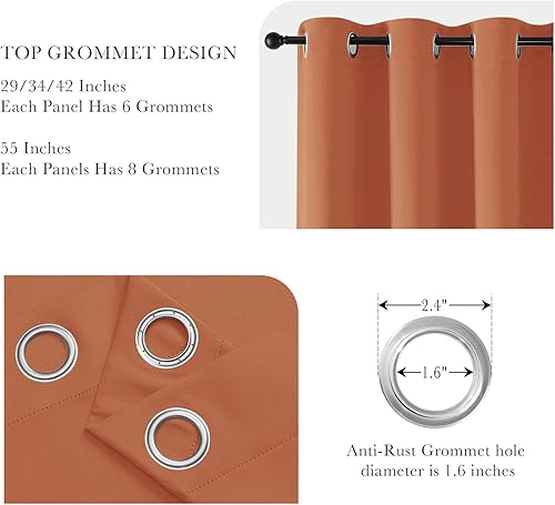 Vista 220 de PONY DANCE - Cortinas opacas con ojales, se venden como 2 piezas Blanco grisáceo