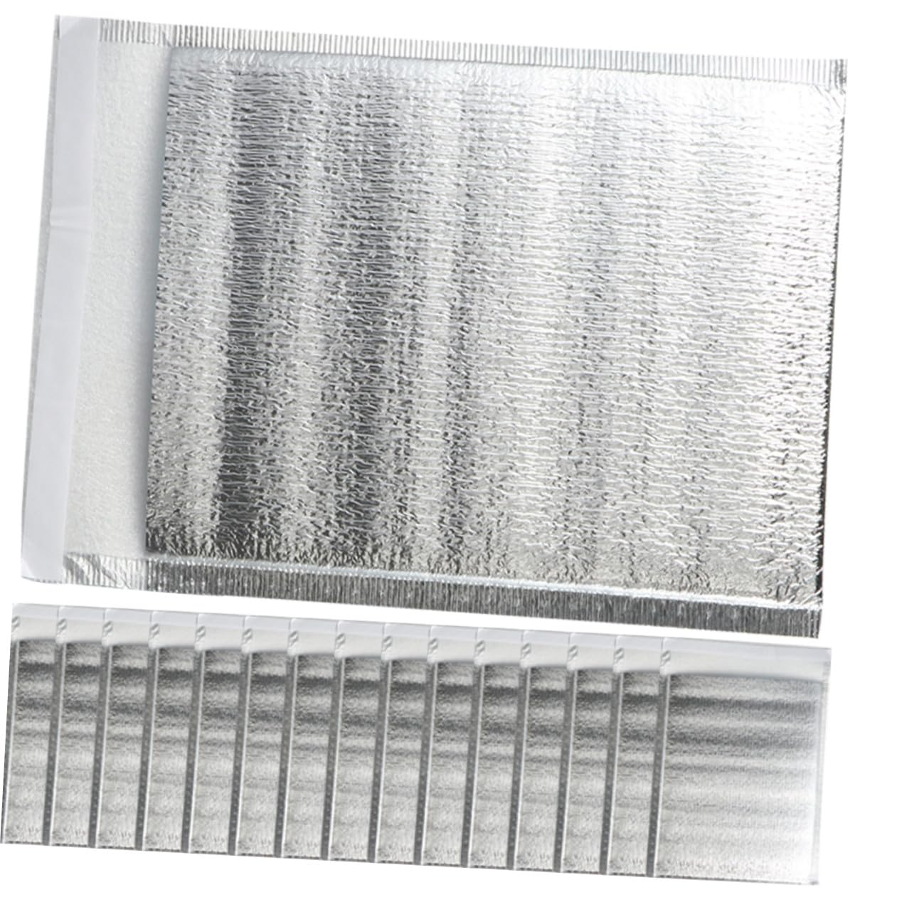 GALPADA Lot de 100 Paquet Isothermes Épais en Aluminium 15x22 4 Cm, Pochettes Thermiques Isolantes Pratiques pour Aliments Frais Et Chauds, Paquet Alimentaire Portable pour Usage Ménager Et Extérieur