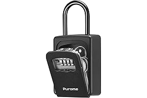 Puroma Lock Box, Outdoor Waterproof Key Lock Box