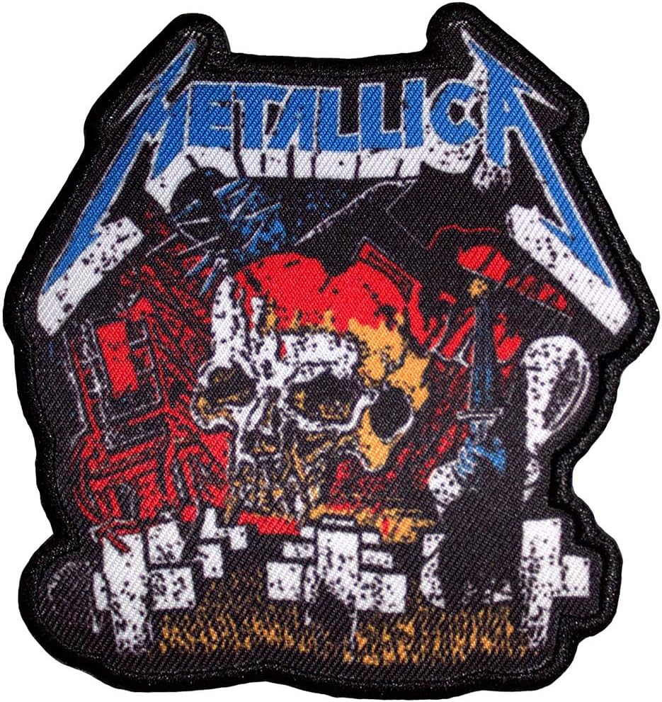 Metallica Master of Puppets Skull Standard Printed Patch Size One Size