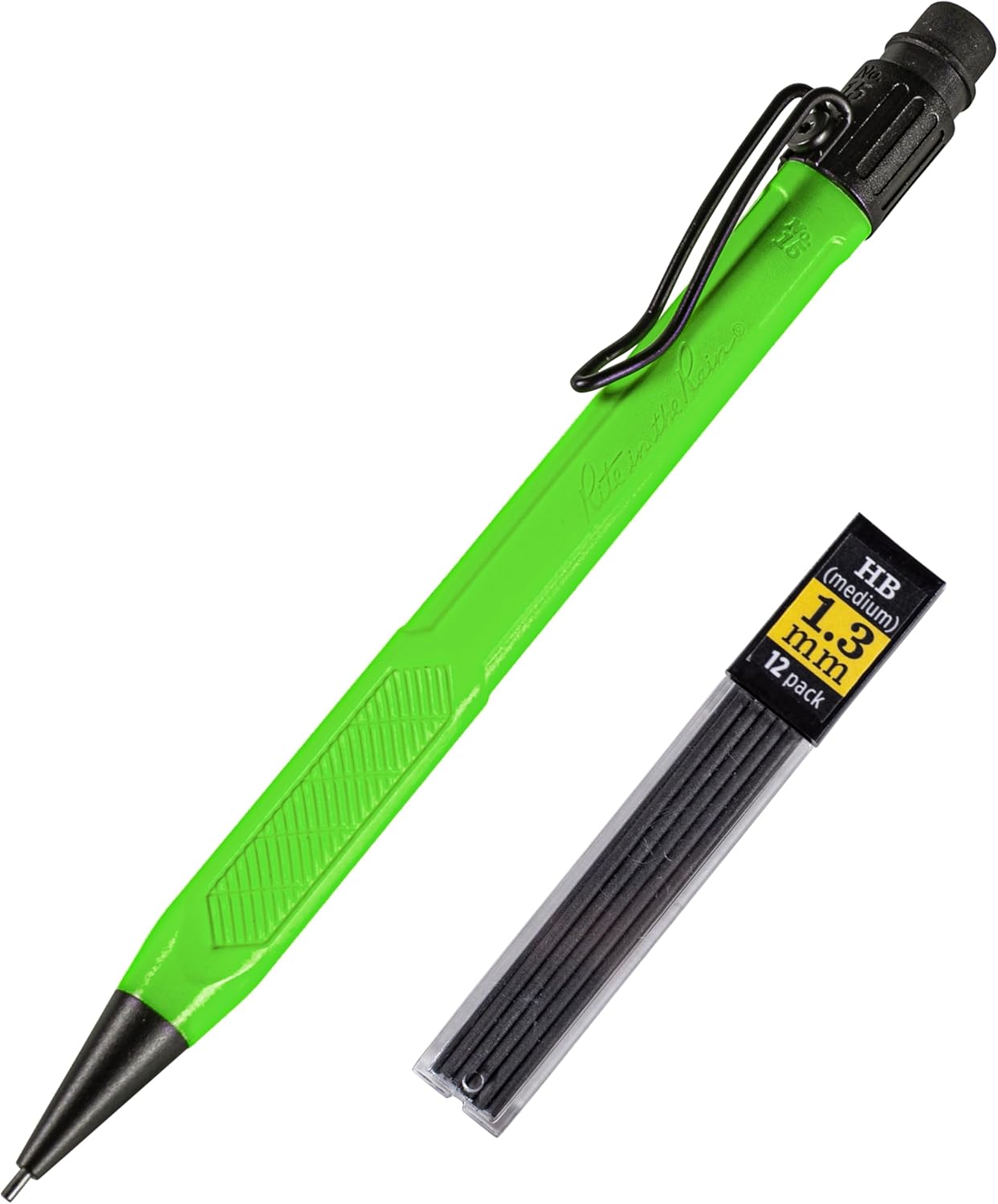 Rite in the Rain Weatherproof Mechanical Pencil, Yellow, Black, Orange Barrel, 1.3mm Dark Lead (No. IND15)