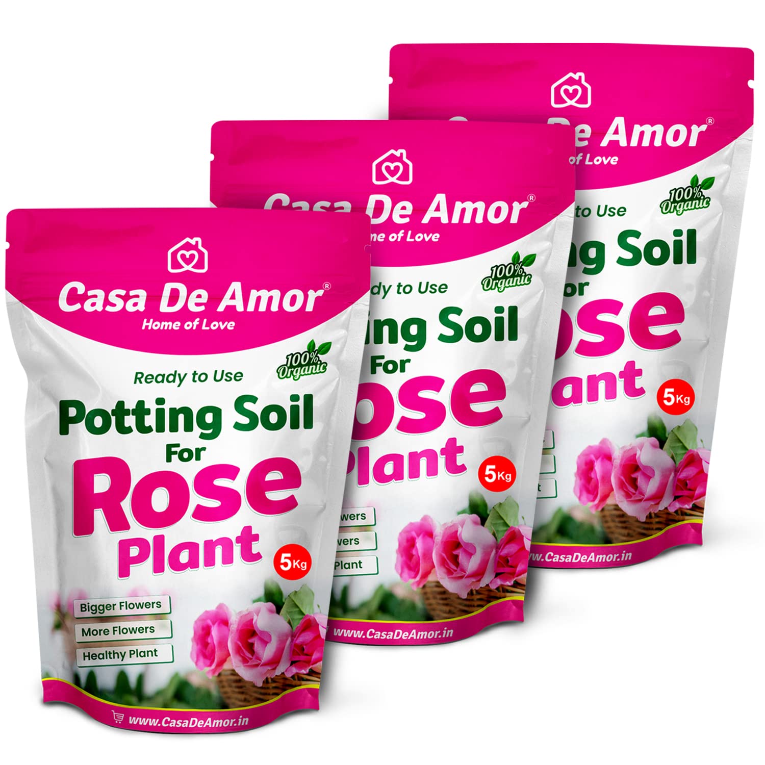 Casa De Amor Rose Potting Soil Mix, Ready to Use for Potting, Repotting and Topup for Rose Plants, 100% Organic (15 Kg) (B09RP6GQTC) Amazon Price History, Amazon Price Tracker