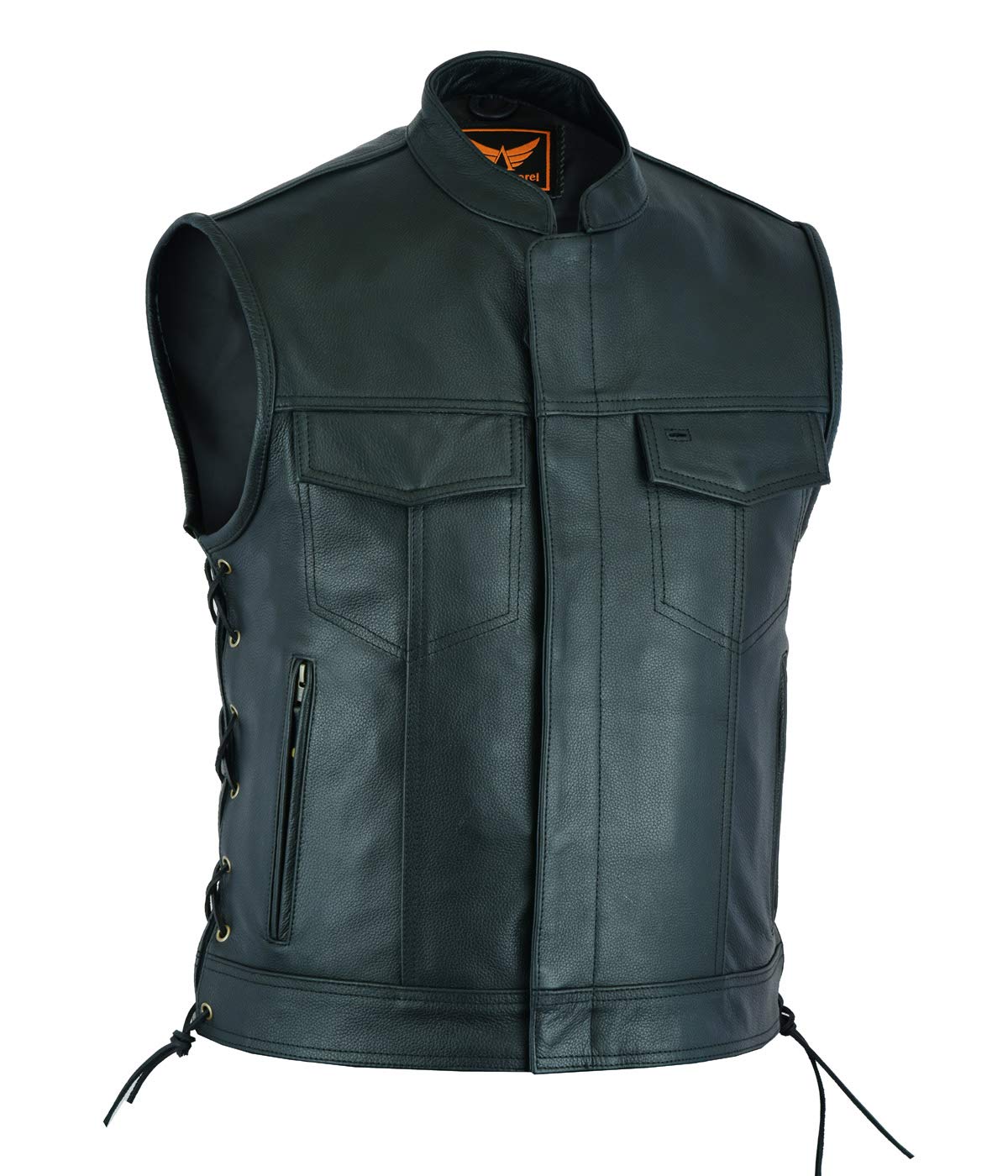 Amazon.com: A&H Apparel Mens Genuine Top-grain Leather Vest