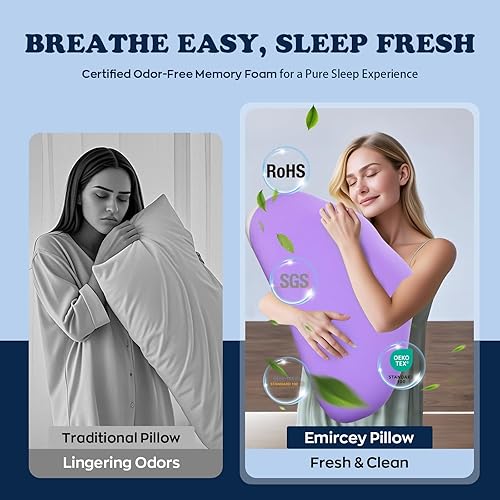 Miniatura 4 de Almohada de Espuma Viscoelástica Cloud Contour con Diseño Ergonómico para Dormir Cómodamente y Reducir los Ronquidos, Almohada para Cuello