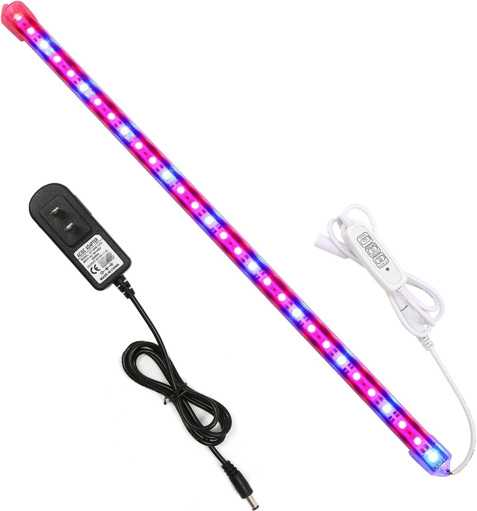 30W T8 LED Grow Light Full Spectrum Plant Light for Indoor Plants Succulents AC120V with ON & Off Switch