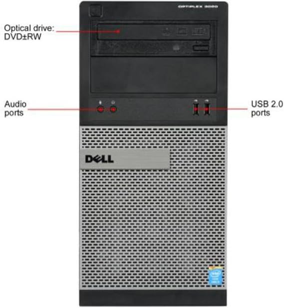 Dell OptiPlex 3020 Desktop 3.2Ghz Intel Core I5 Processor - 8GB RAM - 1TB Hard Drive - DVDRW - Windows 7 Professional