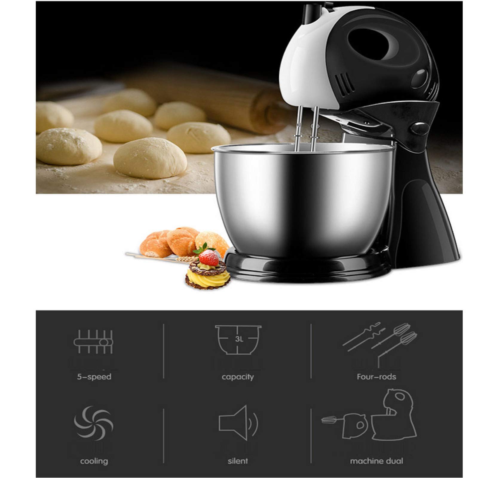 Handmixer | 200 Watt | 5 Snelheden - Staafmixer - Reviews - Uitgebreide