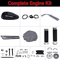 Vista 5 de Kit de motor de bicicleta de 4 tiempos de 53 CC, kit de conversión de bicicleta de gasolina de un solo cilindro, refrigerado por aire, kit de motor