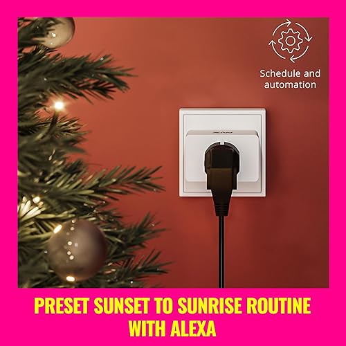 Miniatura 3 de WiZ Smart Plug- Automatización de atardecer a amanecer + detección de movimiento + control con voz o aplicación, compatible con Alexa, Google Home y