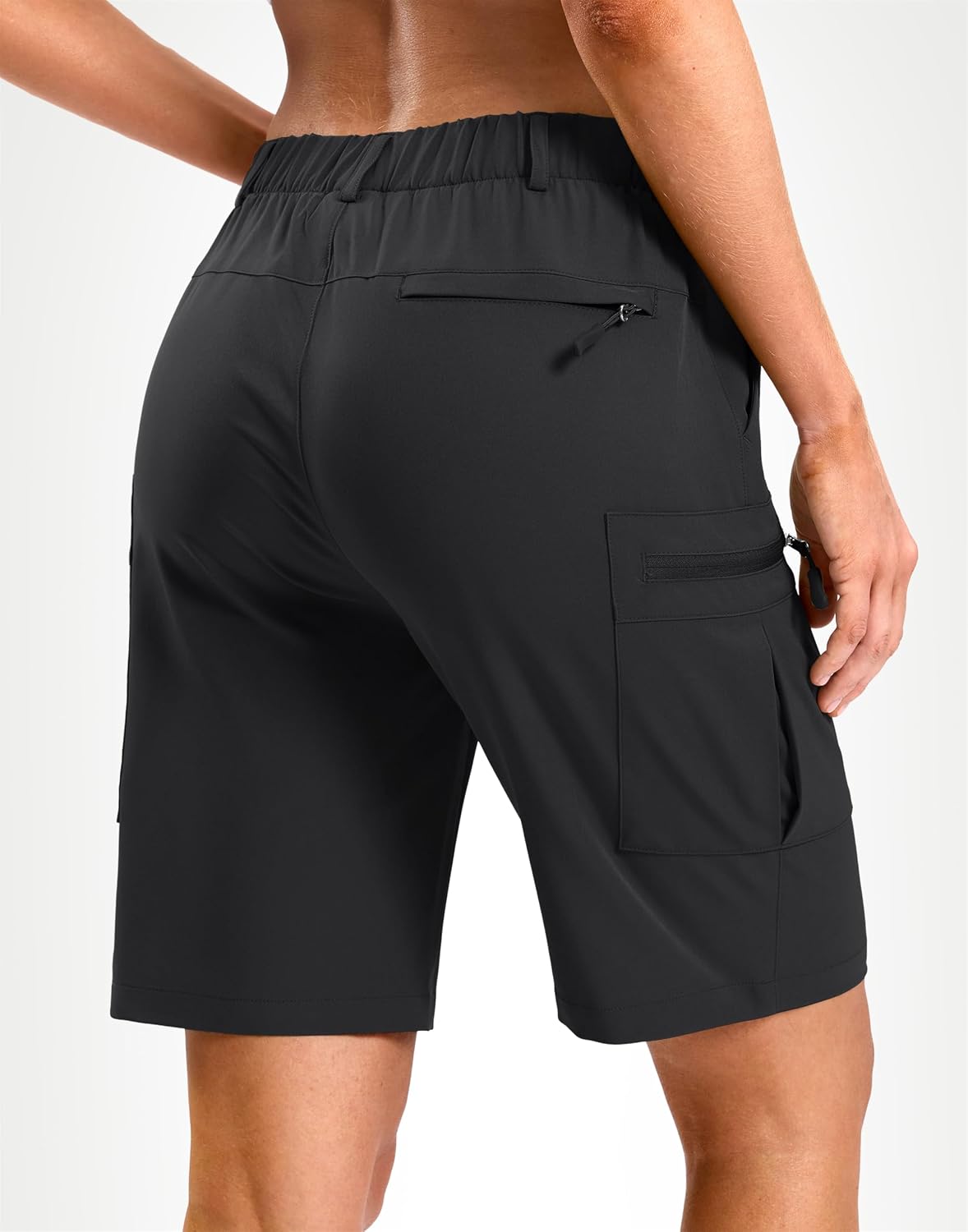 Pudolla Women's 7"/9" Hiking Cargo Shorts with Pockets Quick Dry Lightweight Summer Shorts for Women Golf Casual