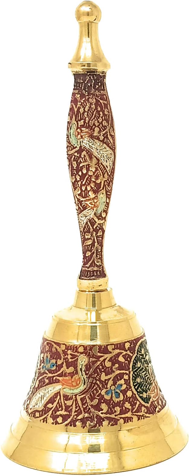 Hashcart Beautiful Puja Hand-held Bell - Colourful Jingle Bell for Christmas | Hand Bell for Puja