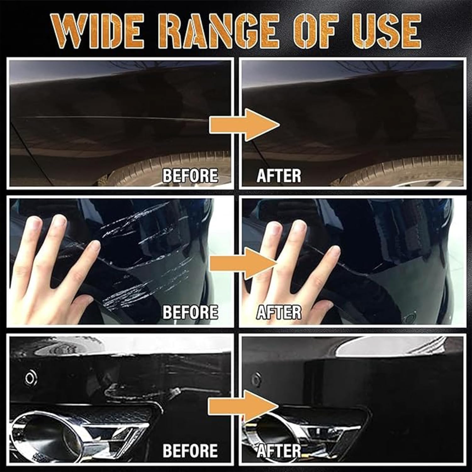 Car Scratch Remover Touch Up Paint Pen Automotive Car Paint Pen 2 In 1 Car Paint Scratch Repair for Deep Scratches Special-Purpose Car Paint (Black) - Image 4 thumbnail