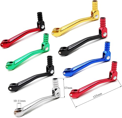 Miniatura 3 de PRO BAT Manija de palanca de cambios de mano para motocicleta de 110 cc, 125 cc, 135 cc, 150 cc, 200 cc, 252 cc, cuatrimoto, ATV, buggy, rojo