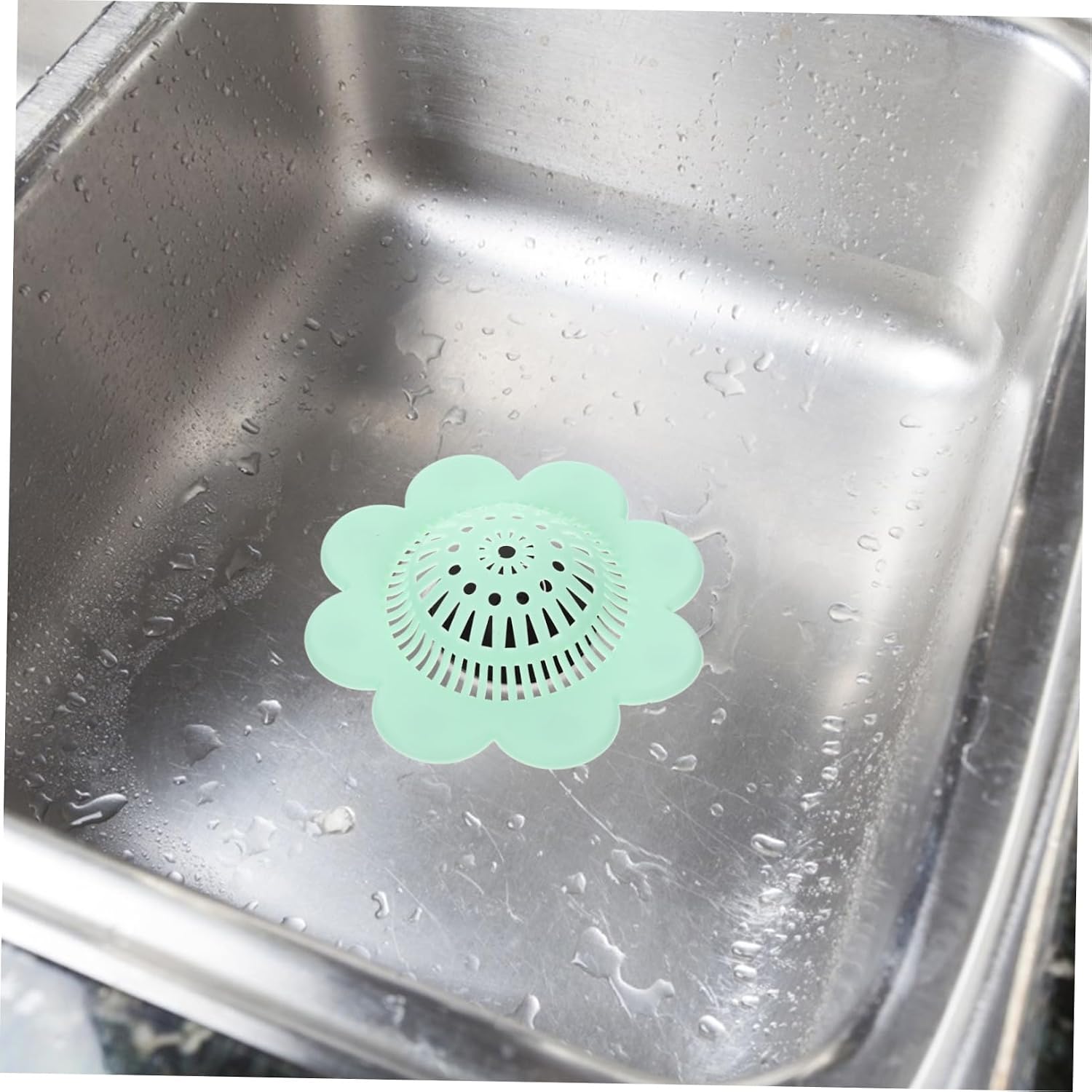 6pcs Kitchen Sink Drain Strainers Durable Silicone Filter for Hair and Food Waste Multi-Functional Sink Strainer Blue Pink Green Easy to Install Prevents Clogs
