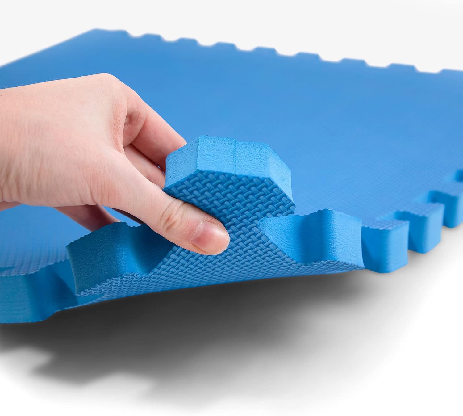 IncStores Fitness Foam Exercise, Aerobic, Playroom, Multipurpose, Flooring Mat Tiles (Blue, 1" Thick, 48 Square Feet)