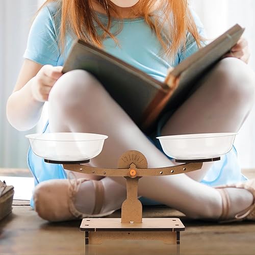 Miniatura 6 de ULTECHNOVO Juego de estudiantes de matemáticas de madera D, rompecabezas educativo para niños, escala de equilibrio preescolar, medición de