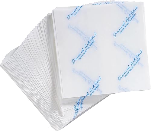 Miniatura 5 de Diamond Art Club Paquete de 200 piezas de papel de liberación de pintura de diamante premium, papel de pintura multiuso, reemplazo de cubierta