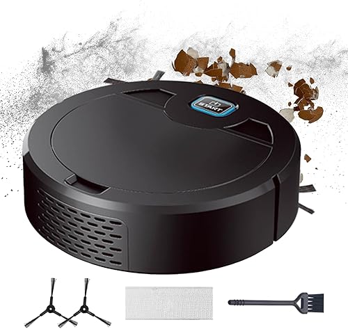 Miniatura 8 de Robot aspirador 3 en 1, robot limpiador inteligente de barrido, aspiradora duradera con carga USB, aspiradora robótica delgada multifuncional, robot