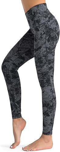 Dragon Fit Pantalones de compresión para yoga, Leggings de entrenamiento Power Stretch con control de abdomen y cintura alta
