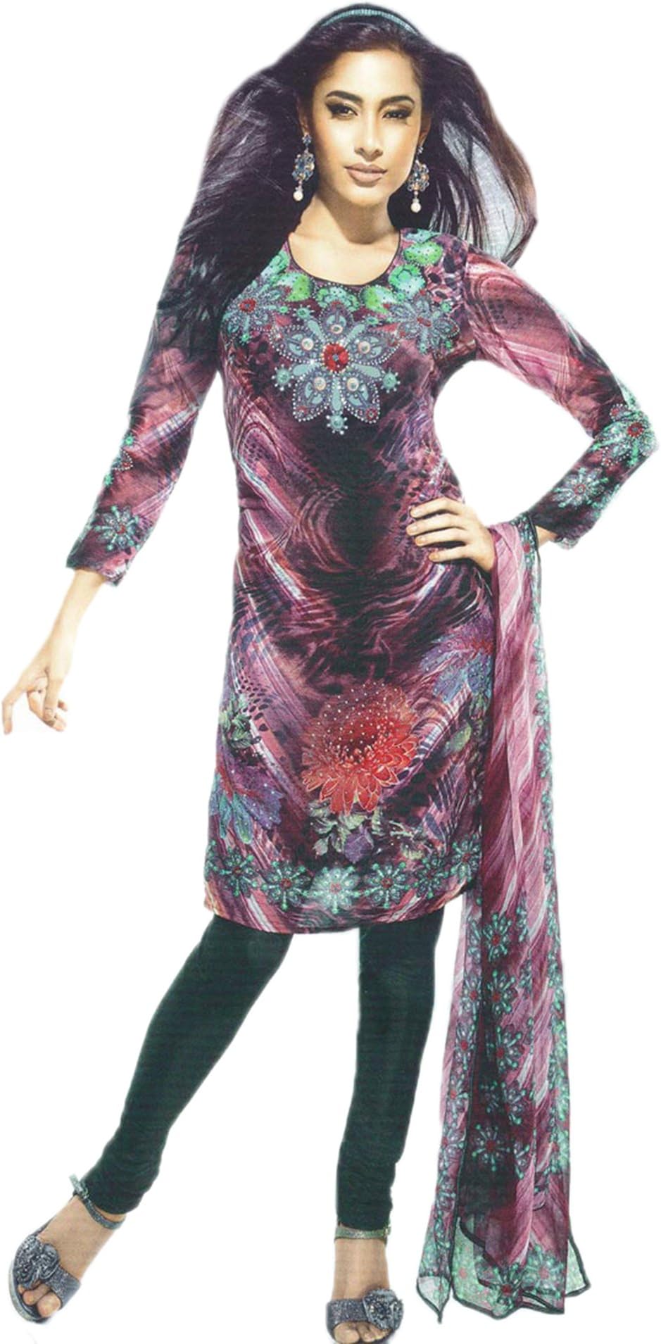 CBazaar Captivating Multicolored Digital Printed Kurti