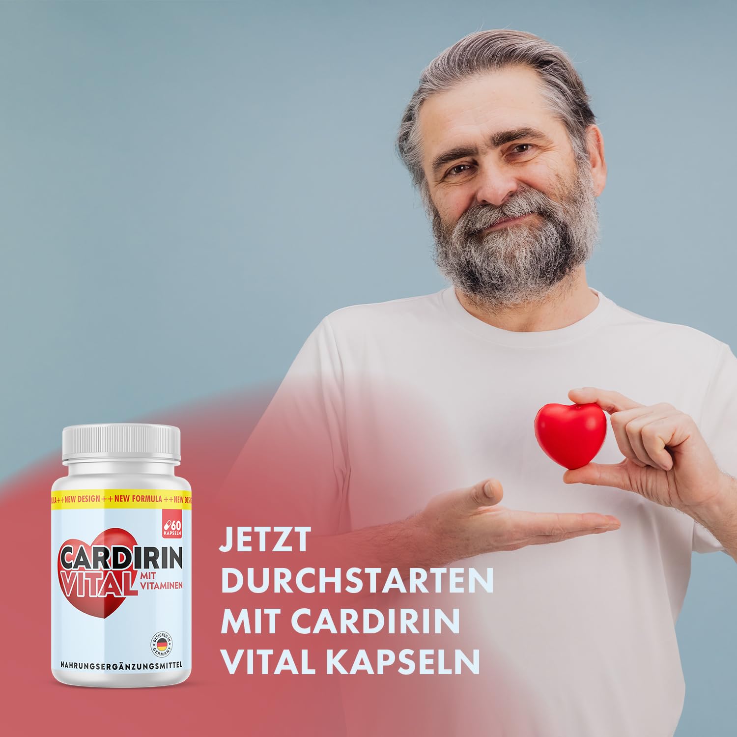 Cardirin Vital Kapseln | Mix aus pflanzlichen Zutaten | für Männer & Frauen | 60 Kapseln Inhalt