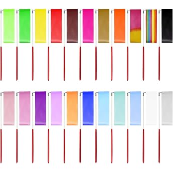 Gymnastics Band Dance Band Rhythmic Band Swirl Band with Bar Rhythmic Sports Gymnastics Band Gymnastics Bands for Children Art Dances 2 Metres 22 Pieces