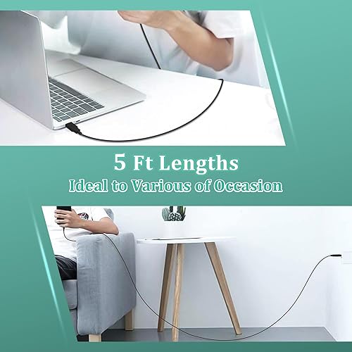 Miniatura 4 de Aprelco New USB Cable Charger Power Charging Cord Compatible with Kaito KA332W Emergency Solar Hand Crank AMFM Weather Radio