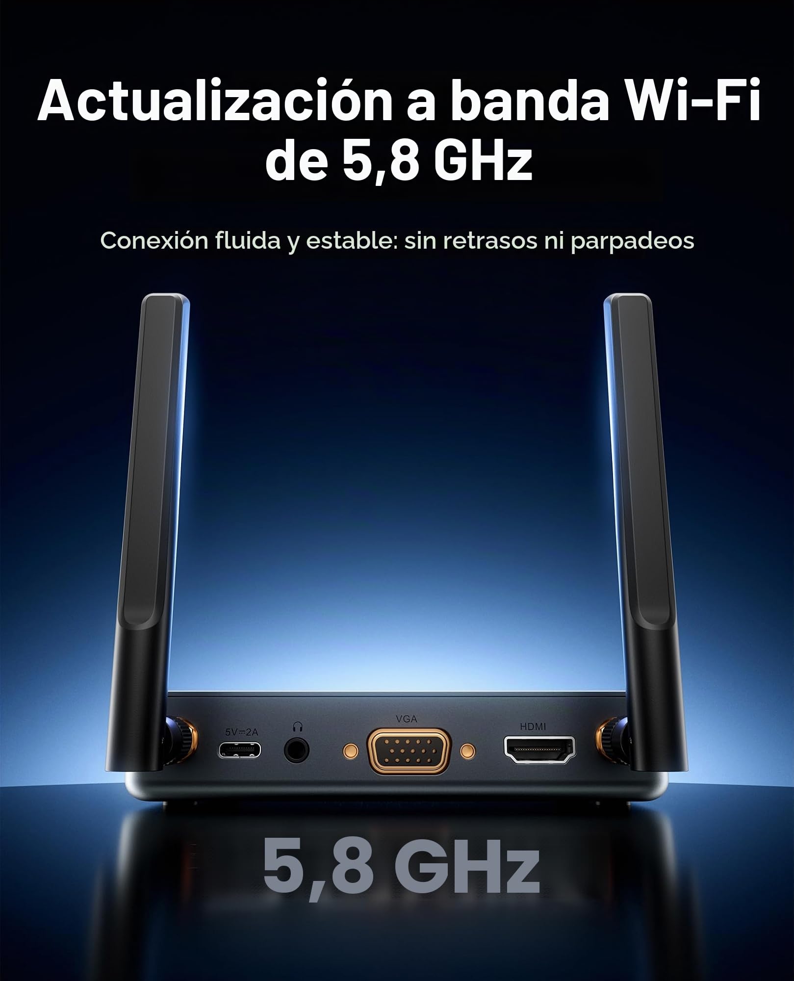 VENTION - Transmisor y receptor HDMI inalámbrico de 50 m, decodificación 1080P 60 Hz, kit extensor de vídeo inalámbrico 5G, Plug & Play, transmisión de audio y vídeo síncrono para PC, Laptop, TV Box