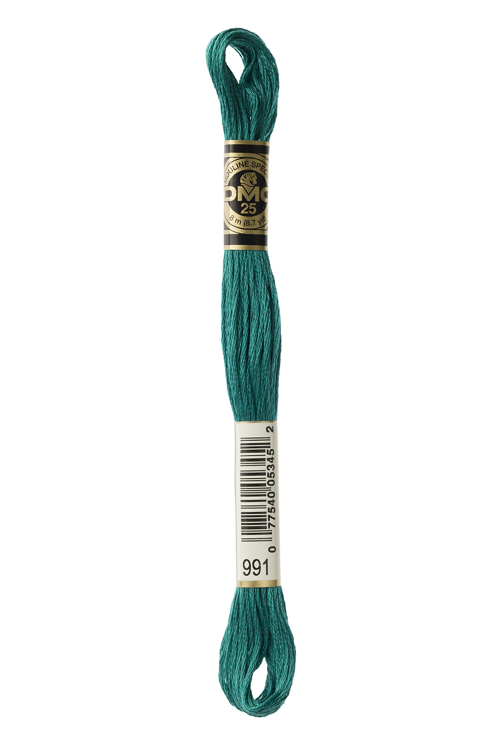 Dmc Dark Aquamarine 117-991 6 Strand Embroidery Cotton Floss, 8.7-Yard
